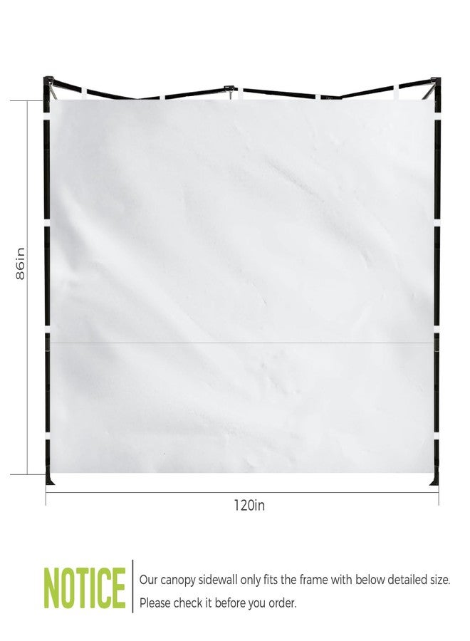 Flagly Instant Canopy Sidewalls for 10x10 Pop Up Canopy Tent, 300D Waterproof Material for Outdoor Events, Vendor Booths, and Privacy (Sidewalls Only, Canopy Not Included) (White, 10x10ft-4pcs) - Image 2