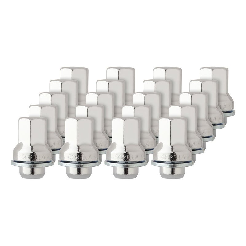 DPAccessories 20 Chrome Mag Seat Lug Nuts for Jaguar SType XType FType XF XJ XKR C2C35294 LCM4B6HCOCH06020
