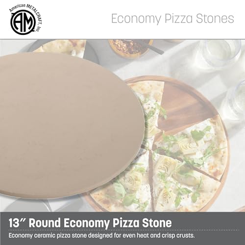 American MetalCraft Pizza Baking Stone 13 round dishwasher safe ceramic - Image 3