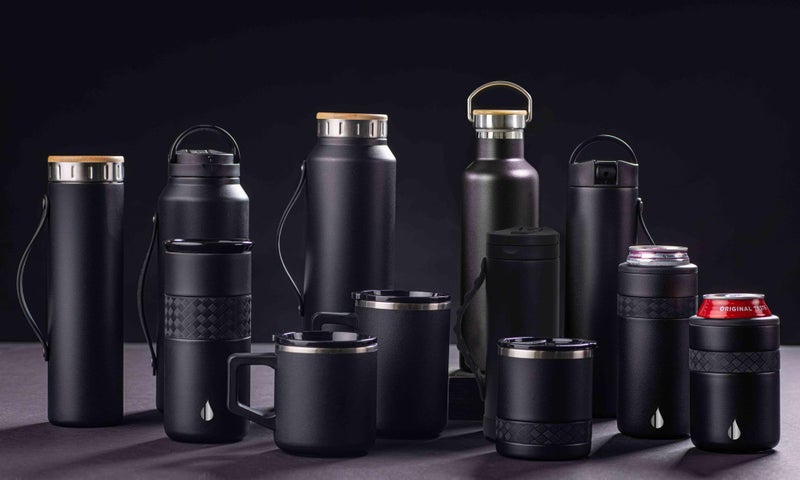 Elemental Insulated Coffee Mug - Triple-Wall Stainless Steel Summit Travel Cup for Hot and Cold Drinks - Thermal Coffee Mug with Lid and Handle for Camping  Office & Travel 12oz - Black - Image 5