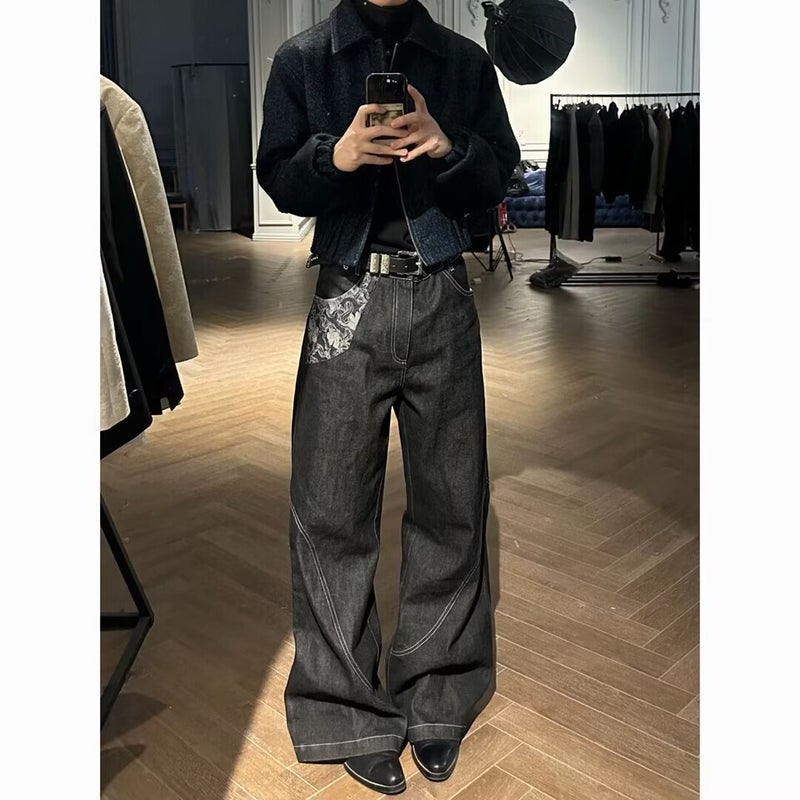Unisex Casual Daily Denim Jeans - Image 4