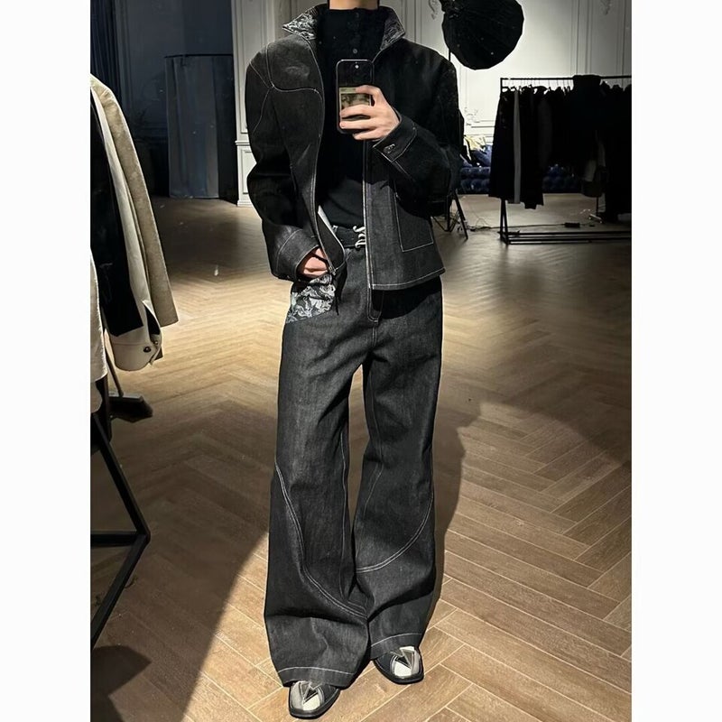 Unisex Casual Daily Denim Jeans - Image 5