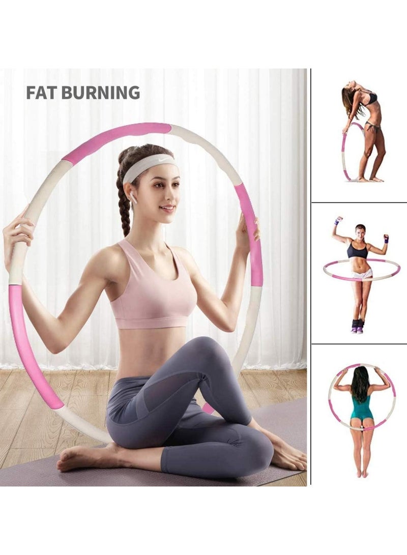 XiuWoo Yoga Sets for Women Pilates At Home Equipment,Hula Hoop, Tension Band, Yoga Ball, Latex Hoop, Massage Ball, Rubber Skipping Rope For Full Body Workouts - Image 3