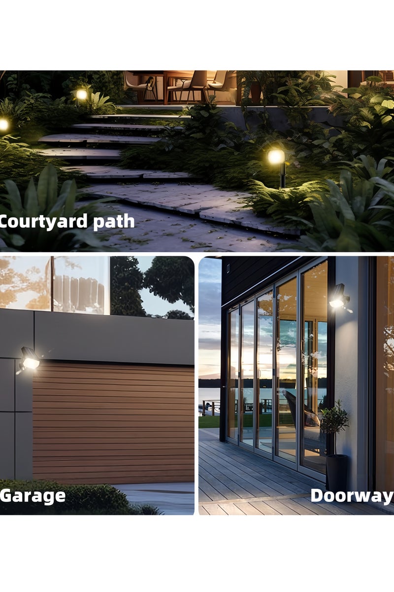 لويال أضواء خارجية تعمل بالطاقة الشمسية، مصابيح حدائق تعمل بالطاقة الشمسية، مصباح شمسي أوتوماتيكي، مقاوم للماء IP65، سهل التركيب، للحديقة، الممر، الفناء، الممرات، المنزل - Image 5