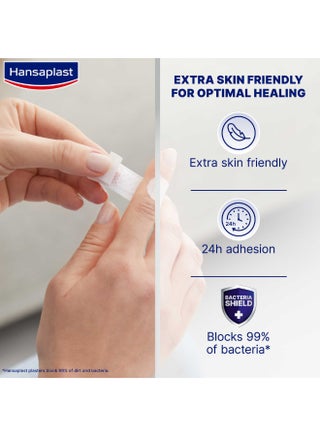 Sensitive Wound Plasters Extra Skin Friendly For Optimal Healing Skin Friendly Adhesion Non-Stick Wound Pad Soft And Breathable Plasters 20 Strips