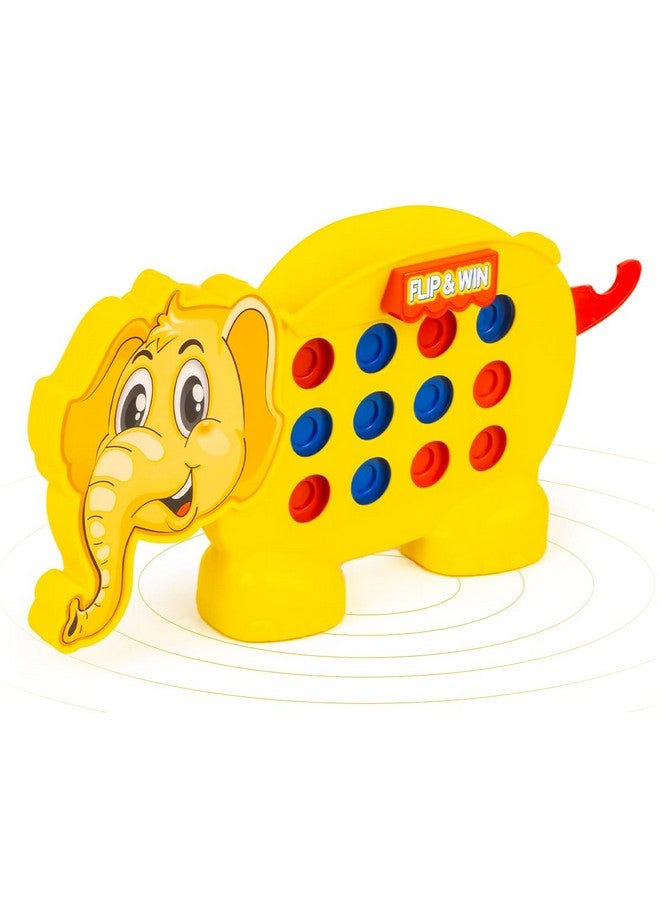 راتاناز لعبة لوحة توصيل الفيل راتنا، لعبة التقليب والفوز، قطعة 3، للعائلة والأطفال، للأعمار من 4 سنوات فما فوق - Image 1