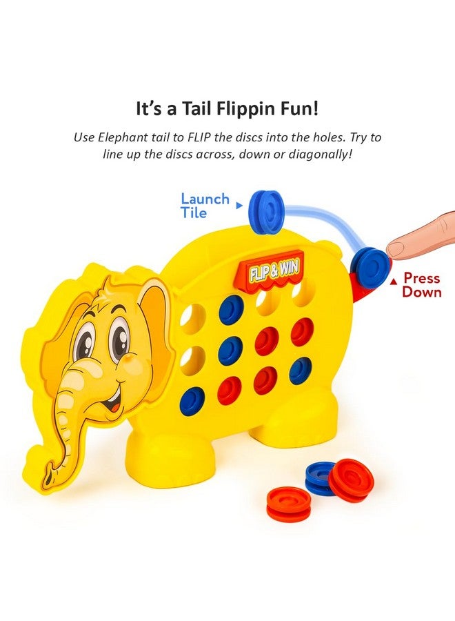 راتاناز لعبة لوحة توصيل الفيل راتنا، لعبة التقليب والفوز، قطعة 3، للعائلة والأطفال، للأعمار من 4 سنوات فما فوق - Image 2