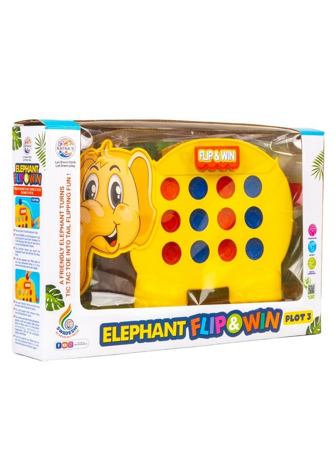 راتاناز لعبة لوحة توصيل الفيل راتنا، لعبة التقليب والفوز، قطعة 3، للعائلة والأطفال، للأعمار من 4 سنوات فما فوق - Image 4