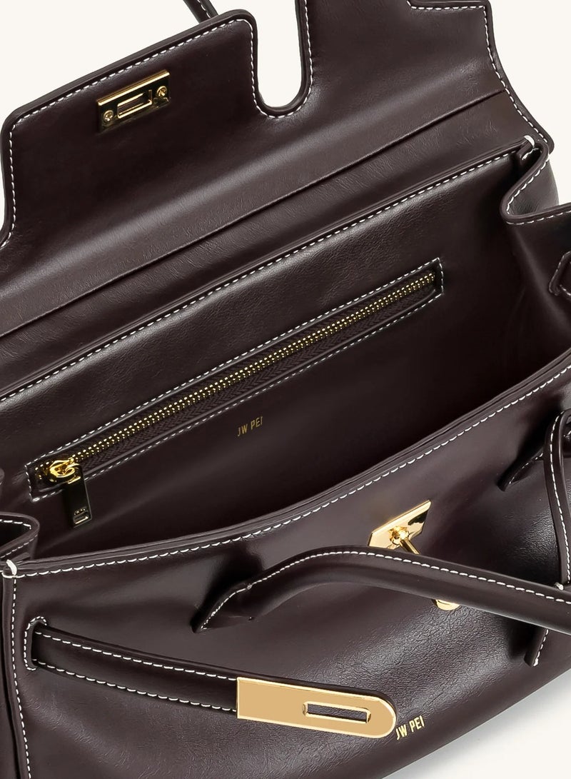 JW PEI Yara shoulder bag - dark brown - Image 4