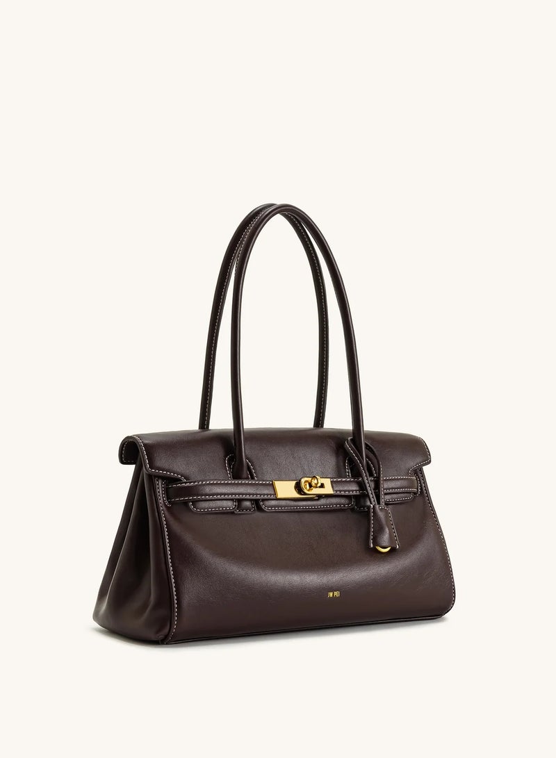 JW PEI Yara shoulder bag - dark brown - Image 2