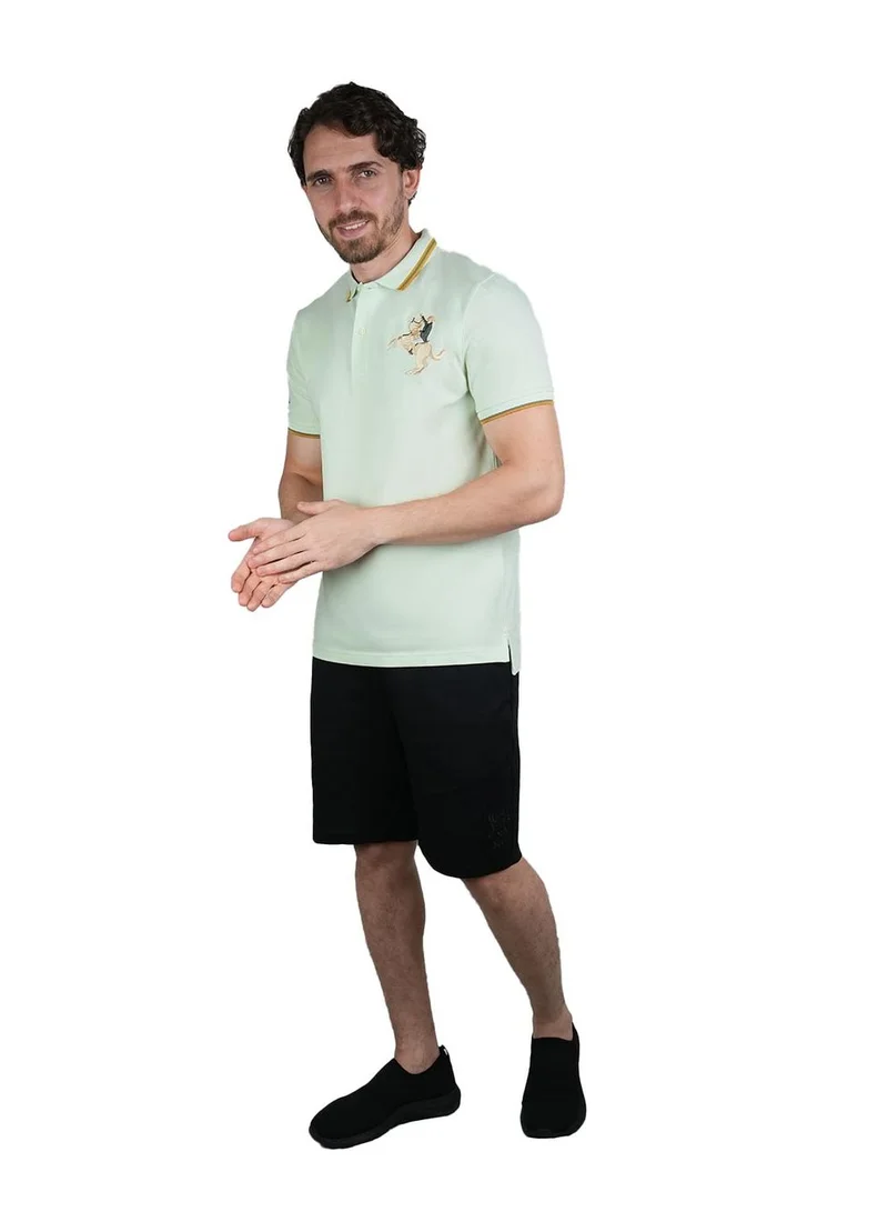 GIORDANO  Men's Slim Fit Cotton Short Sleeve Napoleon Polo for Men | Best Price UAE