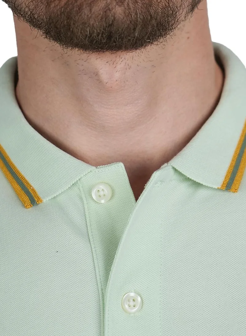 GIORDANO  Men's Slim Fit Cotton Short Sleeve Napoleon Polo for Men | Best Price UAE