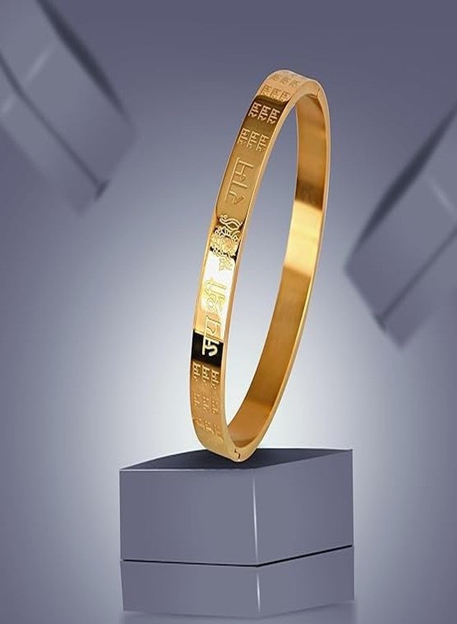 IGA COLLECTION Valentine Trendy look Stylish Stainless Steel Titanium Kada/Bracelet - Image 2