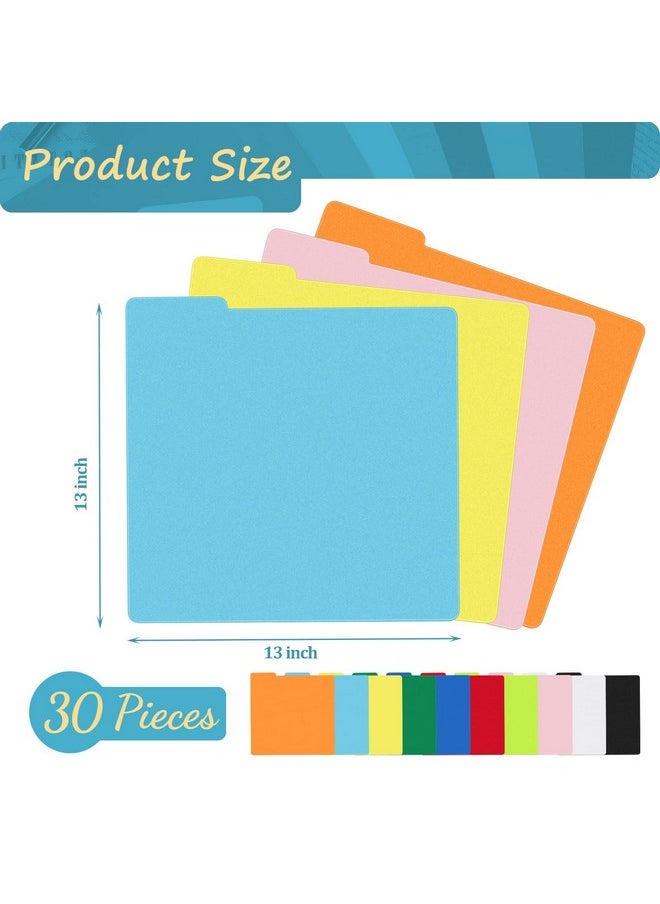 Lewtemi 30 Pcs Vinyl Record Dividers Plastic Multicolor Record Divider With Tabs For 33 Rpm Record Protection 13 X 13 Inches  - Image 3
