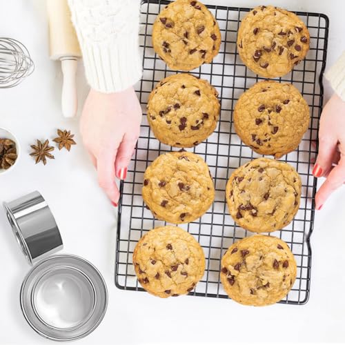 ALL-TOP ALLTOP Circle Biscuit Cutter Set –Stainless Steel Baking Supplies for Effortless Round Cookie Shaping, Pastry & Fondant Tool Creation–Precise Cut Kitchen Utensil for Sandwich, Scone, Donut -3PC Round - Image 5