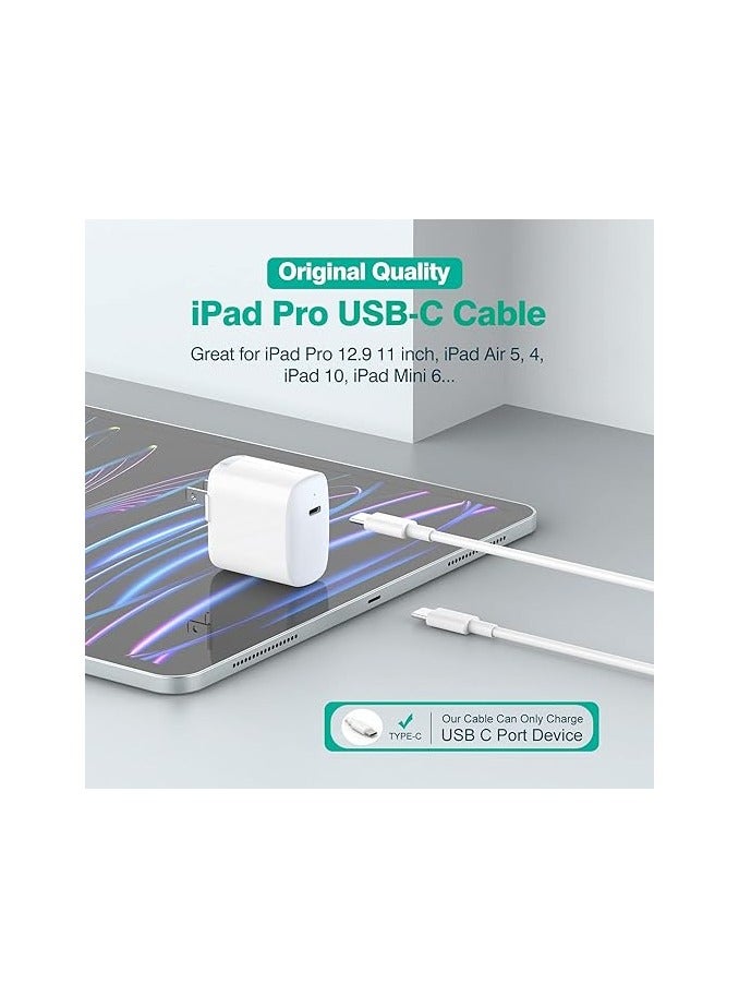 ملائكي  كابل USB-C إلى USB-C لشحن ماك بوك Air وماك بوك Pro وآي بيد Pro 13 و12.9 و11 بوصة، آي بيد Air 5 و4، ميني 6، A17 Pro، آيفون 16 و15 Pro Max Plus، بيكسل، سامسونج، كابل شحن سريع USB-C - Image 4