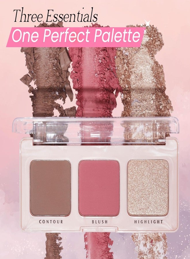 Glam 21 Glam21 Cheeky Affair The Face Palette |Multipurpose Palette 3 In 1 Contour, Blush & Highlight Palette |Long-Lasting Formula | Waterproof | Sweatproof | Sweet-8.6Gm - Image 5