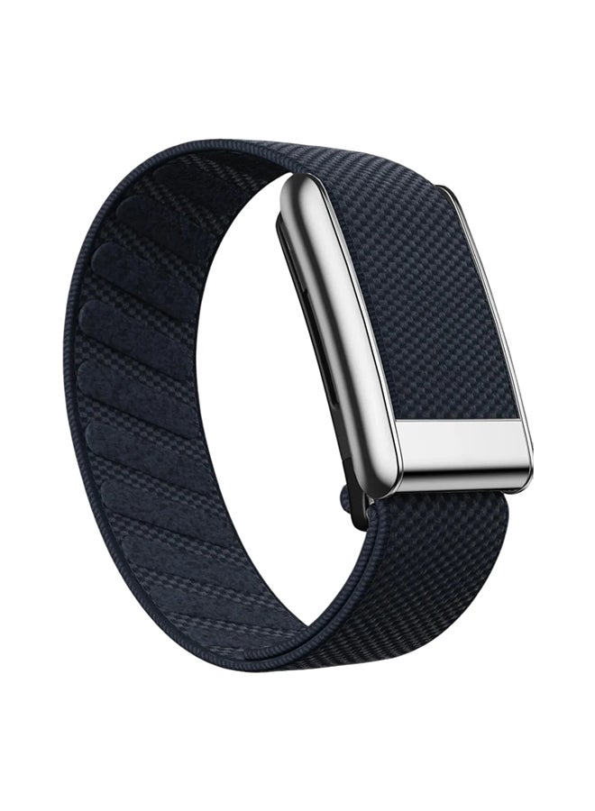Nylon Sport Band For WHOOP 5.0, One/Peak, Ultra-soft Breathable Sports Waterproof Replacement Wristbands for Women Men (NOT for Gen 4) - Dark Blue