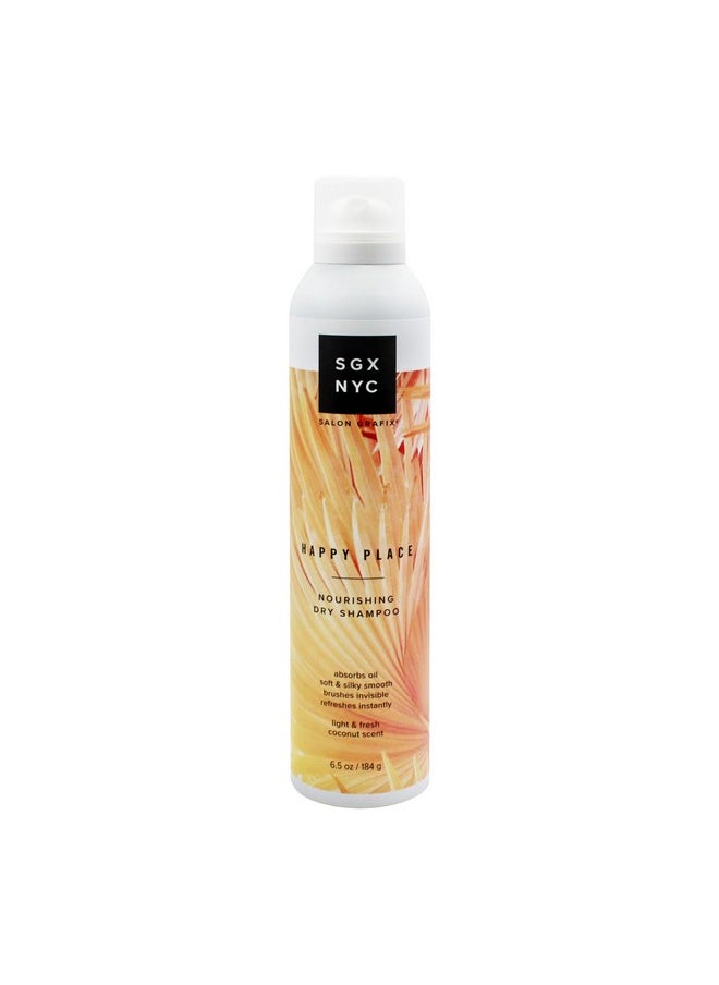 SGX NYC SGX NYC Happy Place Nourishing Dry Shampoo - Styling Vegan Dry Shampoo with Pro-Vitamin B5 and Biotin - Refreshing Coconut Scent - 6.5 oz  - Image 1