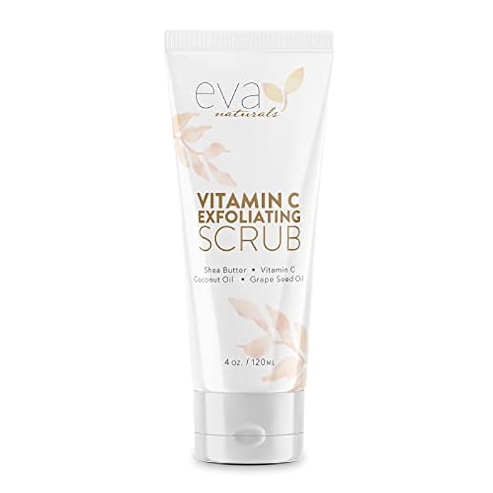 Eva Naturals Vitamin C Facial Scrub - Cleanse and Clear Face, Exfoliating Wash - Image 1