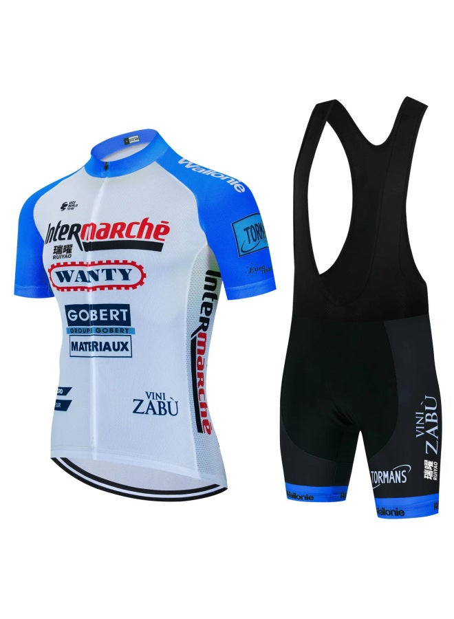 Tour De France Team Clothing Spring And Summer Men's Road Car High Elastic Quick Dry Breathable Cycling Clothing Bicycle Clothing