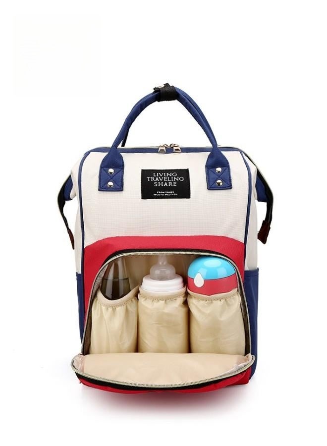WAOKN Multifunctional Baby Diaper Bag Backpack Waterproof Travel Nappy Bag with Insulated Bottle Pockets Large Capacity Comfortable Durable Backpack for Moms and Dads,large capacity baby diaper bag backpack  - Image 3