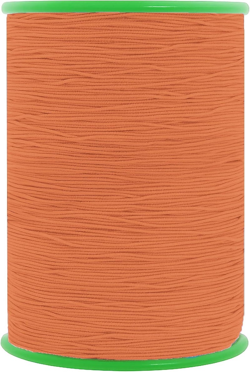 Mandala Crafts Terracotta Shirring Elastic Thread for Sewing, Knitting, Smocking, and DIY Crafts - 546 Yards 0.6mm Fine Thin Stretch Thread for Sewing Machines - Image 1