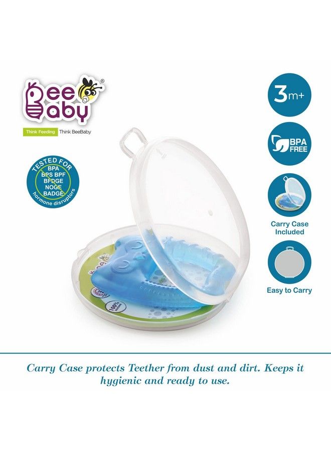 Beebaby Owl Shape Teethers For 6 To 12 Months Bpa Free. Cooling Water Filled Baby Teether Soft Teething Toy For Babies With Carry Case Soothes Gums And Easy To Grip (6 Months+) (Owlblue) - Image 3