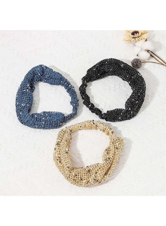 اسم المحتوى ناريلا عصابات رأس عريضة قابلة للتمدد - أغطية رأس من القماش السميك القابل للتنفس لممارسة اليوجا والرياضة وإكسسوارات الشعر للنساء والفتيات (عبوة من 3 قطع، مجموعة من 5 قطع) - Image 5