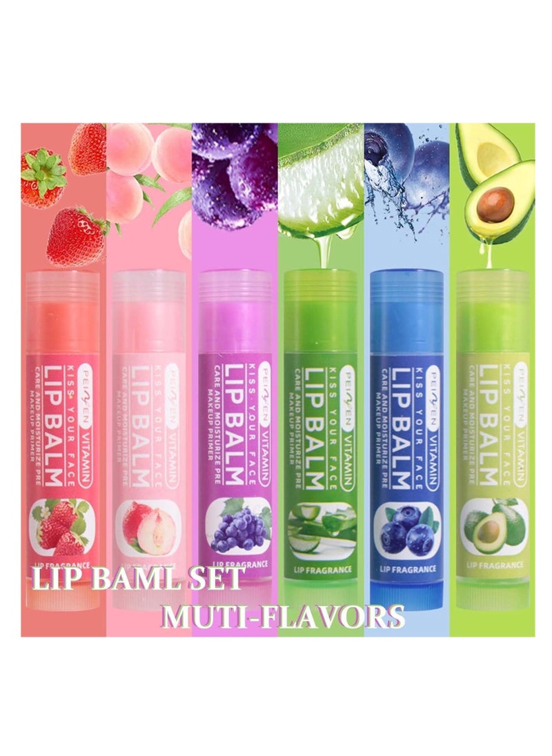 Generic 6-Piece Fruit Lip Balm Set â Assorted Flavors for Day  Night Moisturizing Lip Care Natural Lip Balm Kit for Soft, Hydrated Lips, Ideal for Soothing Dry and Cracked Lips with Long-Lasting Protection  - Image 3