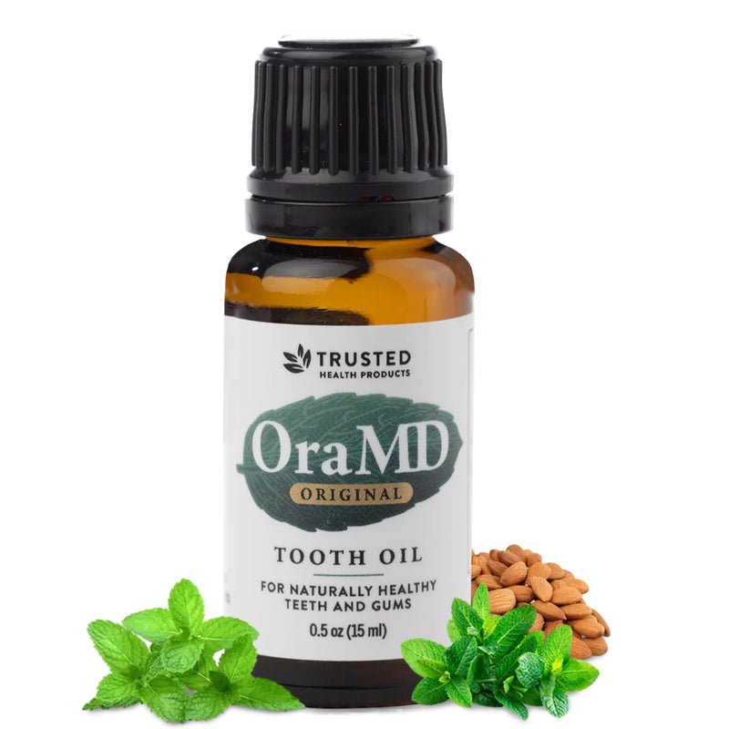 OraMD Original Tooth Oil for Oil Pulling Healthy Gums Fresh Breath Sensitive Teeth Relief Natural Alternative to Mouthwash 1Pack
