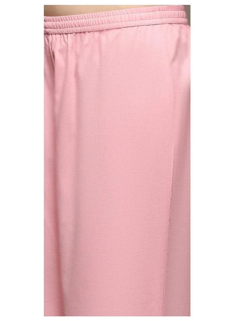 Biba pink Pink Cotton Printed Straight Suit Set for Women | Best Price UAE