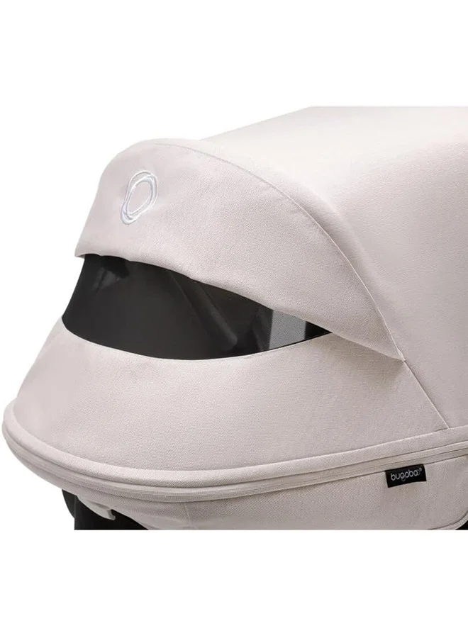 Bugaboo Donkey 5 Extendable Sun Canopy With Upf Sun Protection And Peekaboo Mesh Panel, Compatible With All Donkey Models Misty White