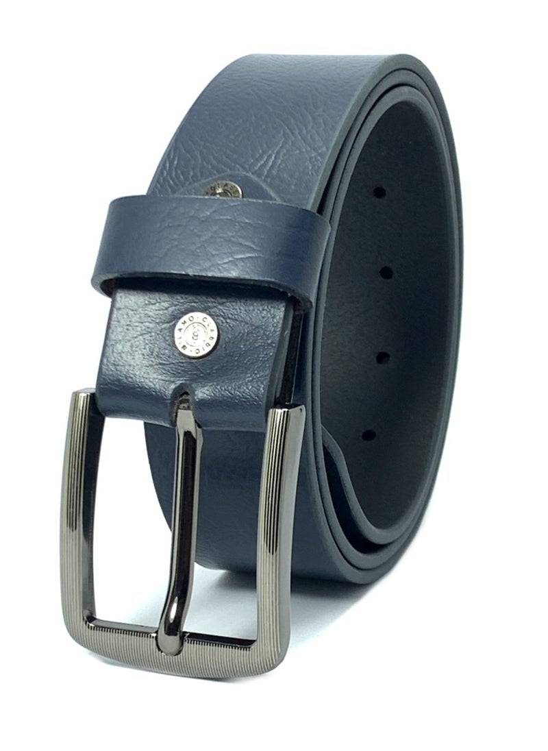 Classic Milano Classic Milano Genuine Leather Belts for men Print Texas Osaka 40MM Belt men PTX-408 (Blue) by Milano Leather  - Image 4