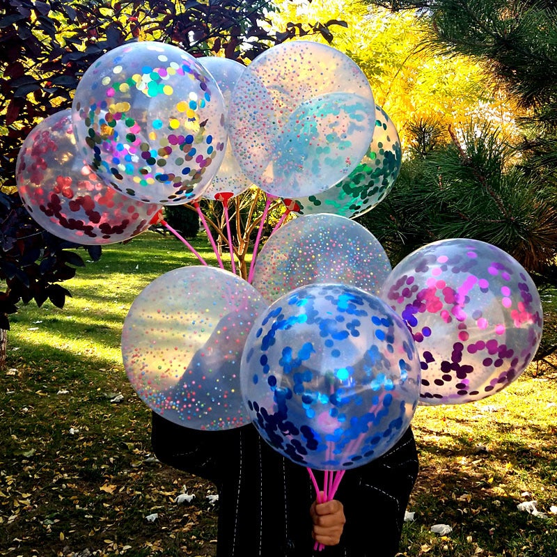 Foam Balloon Particles Children'S Micro-Business Sweep Code To Push Small Gift Stores To Promote Powder Suction Drainage Activities Toys - Image 5