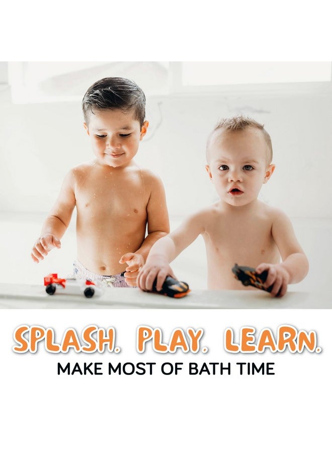 SplashEZ Mold Free Bath Toys For Babies & Toddlers, Car No Hole Bath Toys, Bath Toys No Mold For Tub, Beach, Pool, Bpa-Free, Safe, Fun Infant Baby Bath Toys No Holes 0 1-3 6 12 18 Months  - Image 2