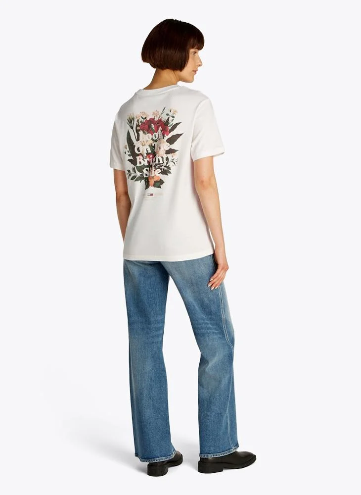 تومي جينز Graphic Crew Neck T-Shirt