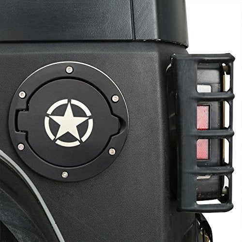 Hooke Road Wrangler JK Gas Cap Cover Fuel Filler Door Compatible with Jeep Wrangler JK & Unlimited 2007-2018 - Image 3