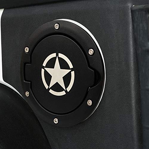 Hooke Road Wrangler JK Gas Cap Cover Fuel Filler Door Compatible with Jeep Wrangler JK & Unlimited 2007-2018 - Image 4