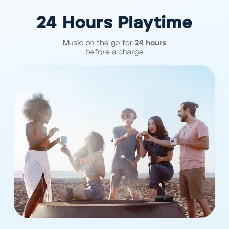 Tribit XSound Go Bluetooth Speaker with 16W Loud Sound & Rich Bass, 24H Playtime, IPX7 Waterproof, Wireless Stereo Pairing, USB-C, Portable Wireless Speaker for Home, Outdoors, Travel - Image 3