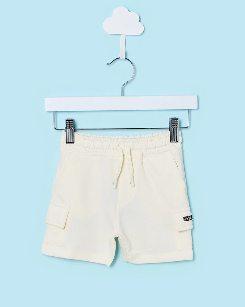 ردتاغ Infant Boys Cream Cargo Active Shorts