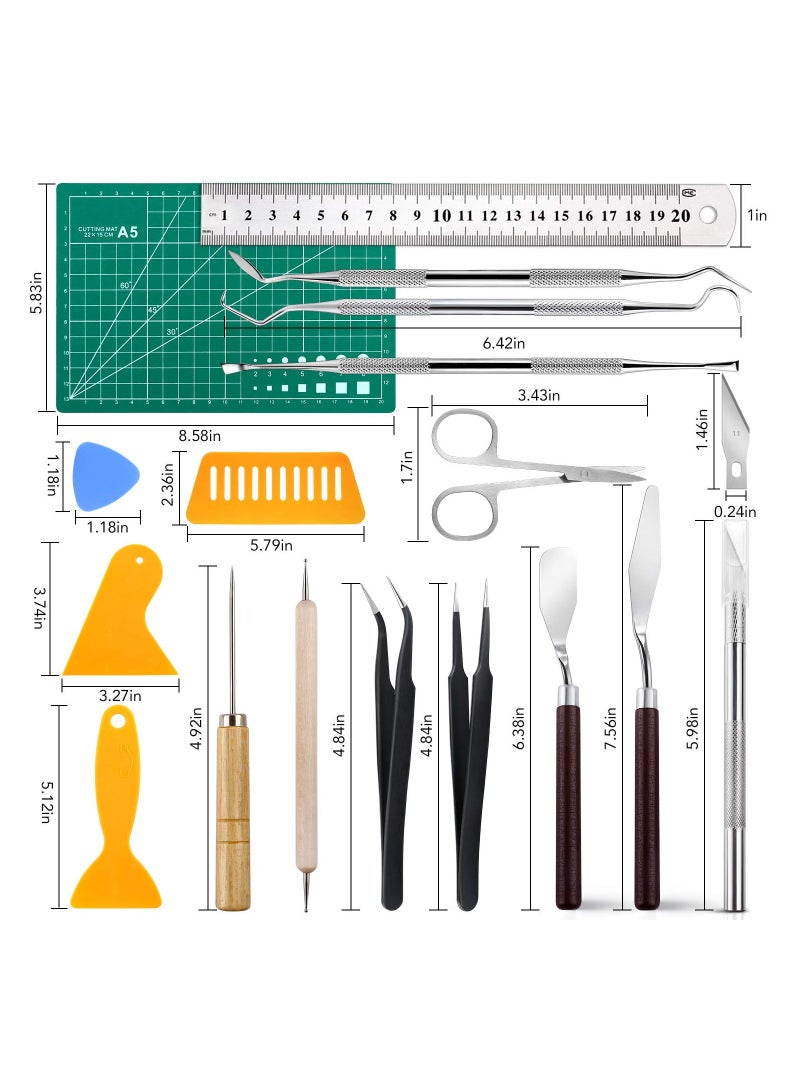 KASTWAVE 28 PCS Precision Carving Blades Craft Knife Tools Set Vinyl Kit - Image 2