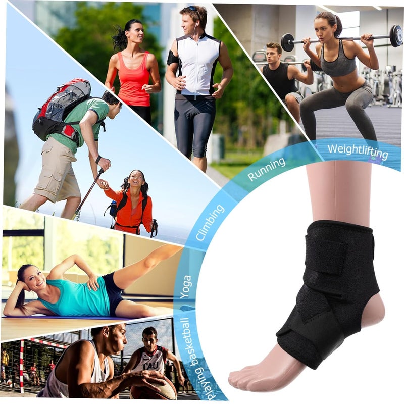 PartyKindom Ankle Sleeve Wrap Support Breathable Compression Brace for Basketball Running Cycling Sprains - Image 4