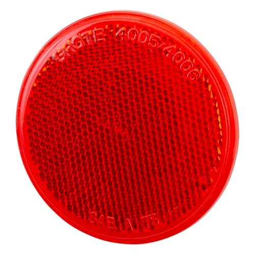 Grote 40062 Red 3" Round Sealed Stick-On Reflector - Image 4
