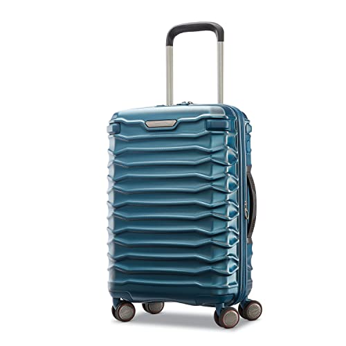 Samsonite Stryde 2 Hardside Expandable Luggage with Double Spinner Wheels, 22 x 14 x 9 Carry On, Deep Teal - Image 1