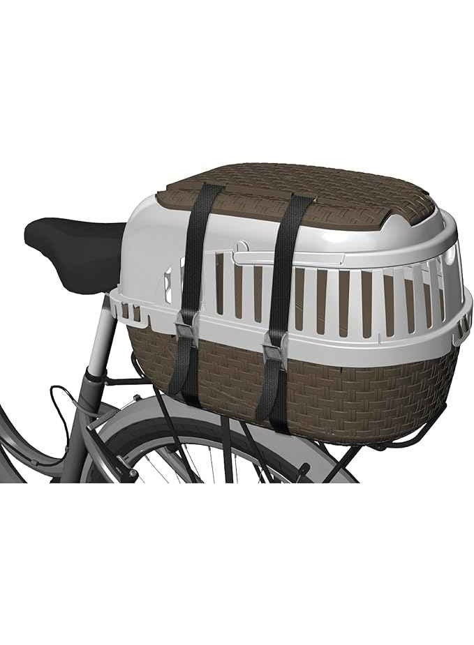 BAMACAR صندوق نقل الحيوانات الأليفة من باما | حامل حيوانات أليفة متين وآمن | تصميم جيد التهوية وسهل التنظيف | مثالي للقطط والكلاب الصغيرة - Image 3