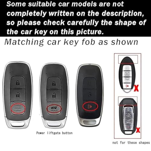 ontto 3Button Key Cover Fit for Nissan 2023 Accessories Key Fob Case Soft TPU Key Shell for Pathfinder Kicks XTrail Rogue Black - Image 3