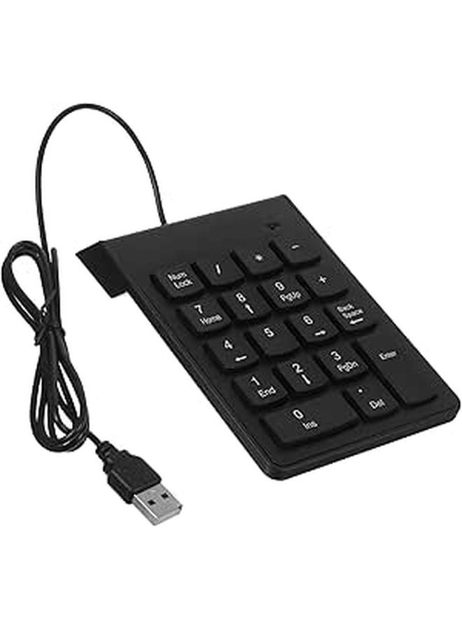 Mechanical Numeric Keypad 19 Keys Wired USB Number Pad For Laptop Office Accounting - Image 1