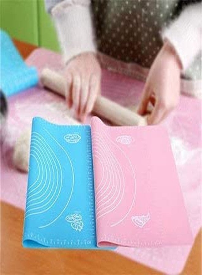 JAYI Jay Reusable Non-Stick Silicon Roti Mat Pastry Fondant Dough Roti Chapati Rolling Baking Sheet Mat 50 x 40 cm (Multicolor) - Image 3