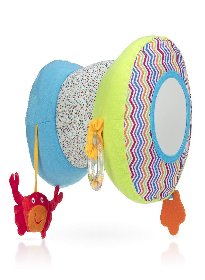 Nuby Tummy Time Discovery Pillow for Infants - Plush Pillow - Baby Toy - 0+ Months - Under The Sea - Image 5